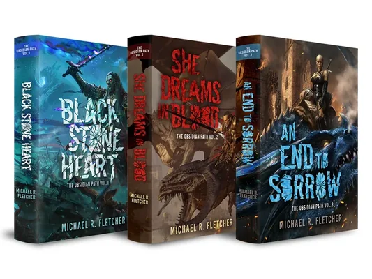 Cover of The Obsidian Path, Books 1-3