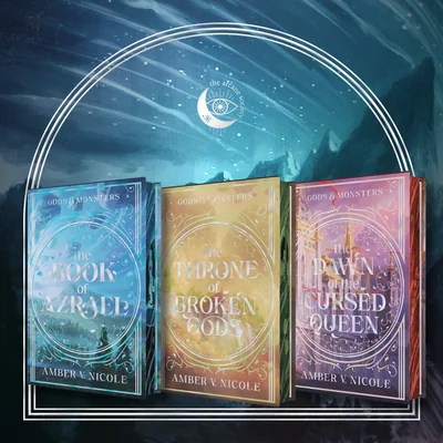 Cover of The Book of Azrael, The Throne of Broken Gods, & The Dawn of the Cursed Queen